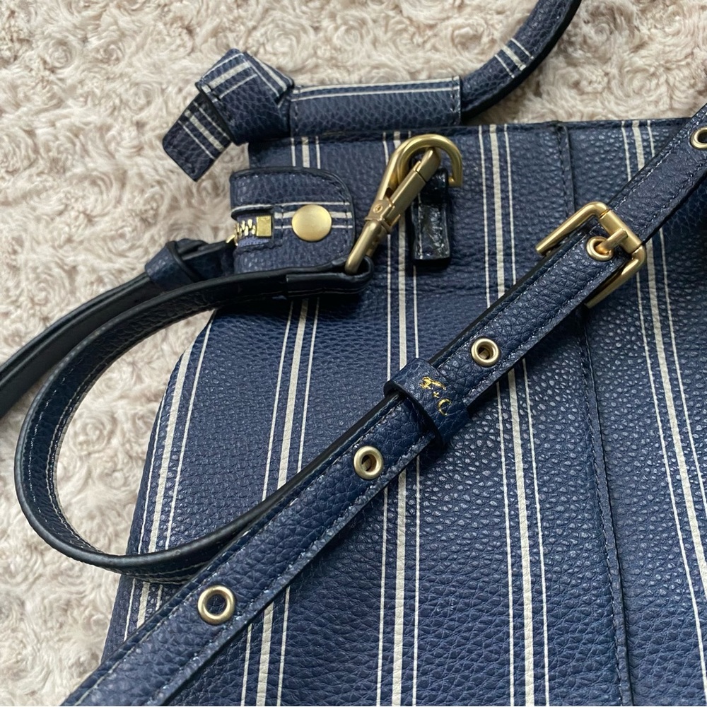 New Foley + Corinna Large Leather Satchel Bag Crossbody Purse. - Picture 8 of 15